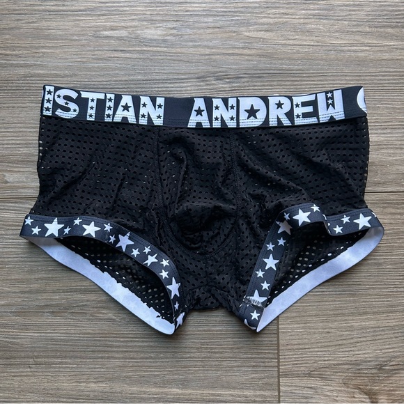 Andrew Christian | Show-It Mesh Sports Trunks (Small) - Picture 1 of 8